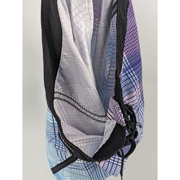 Billabong Swim Board Shorts Men's Sz 34 Cargo Pocket Polyester Purple Blue Black - Picture 5 of 9